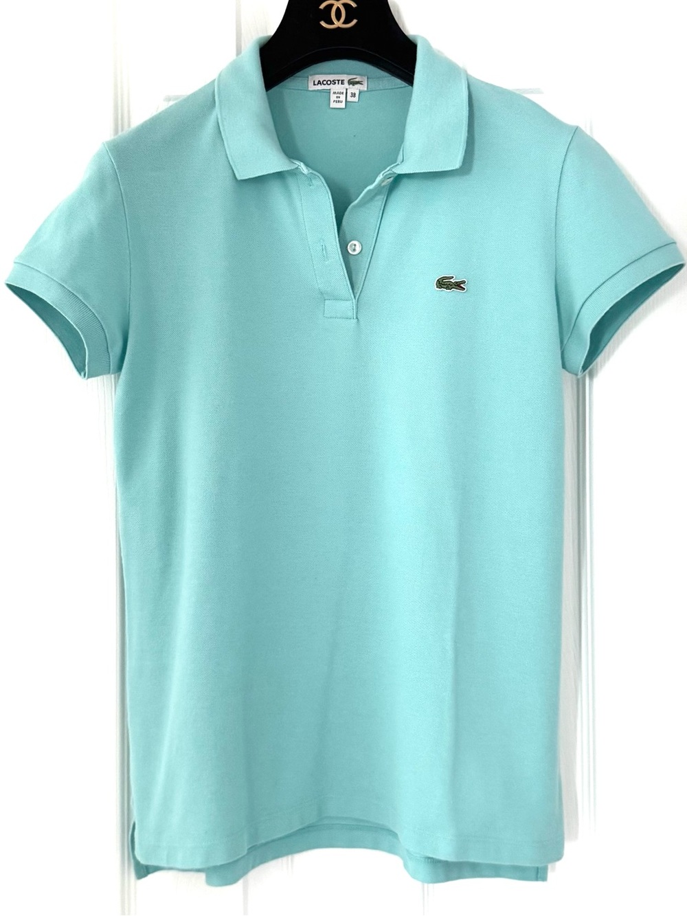 Lacoste Light Aqua Polo with Croc Logo